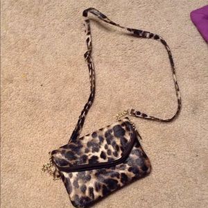 Cute cheetah hand bag